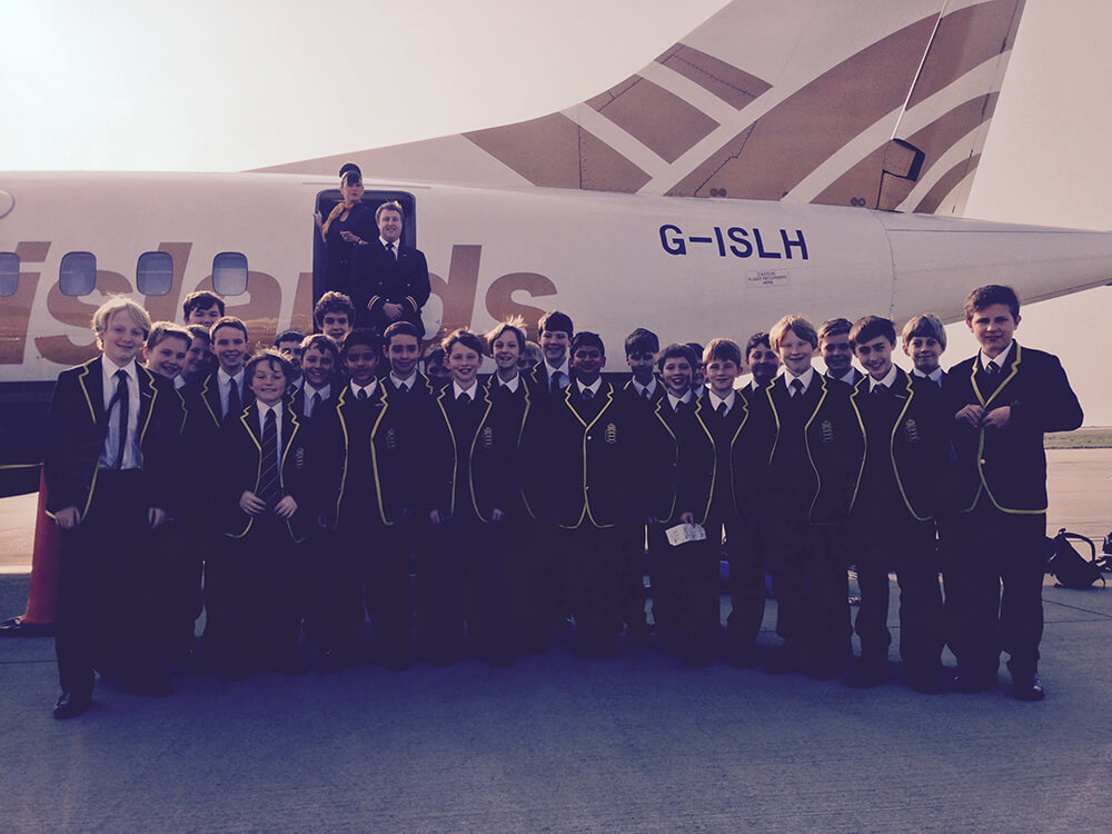 College choir flown by old Victorian