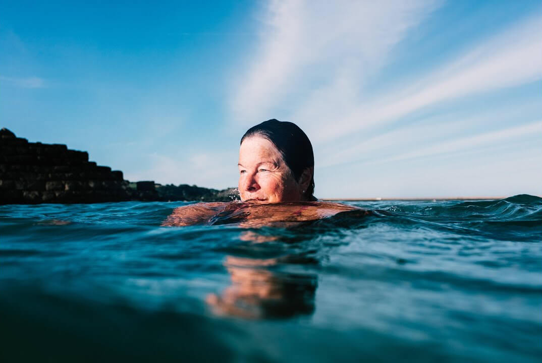 Sally flies blue for record breaking swim