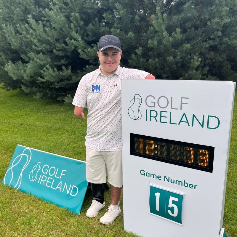 Blue Islands Adam Dalton Golf flight funding