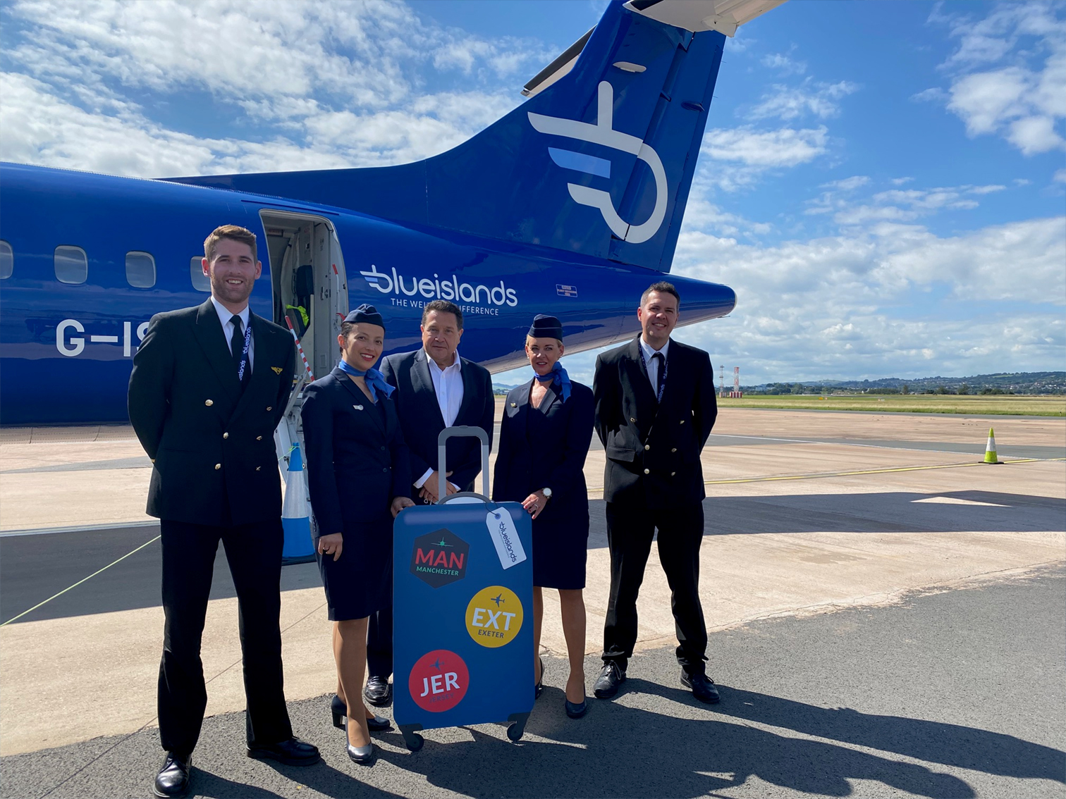 Blue Islands - Exeter - Manchester flights